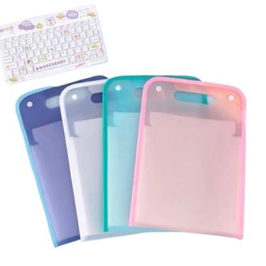 Imagem de Pasta dobrável com 12 compartimentos Série A4 Material escolar de papelaria (ALEATÓRIO)