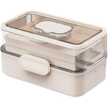 Imagem de Organizador De Frasco De Comprimidos,organizador De Frasco De Medicamento,caixa De Armazenamento De Medicamentos,armazenamento De Organizador De Medicamentos,organizador De Medicamento, White, S