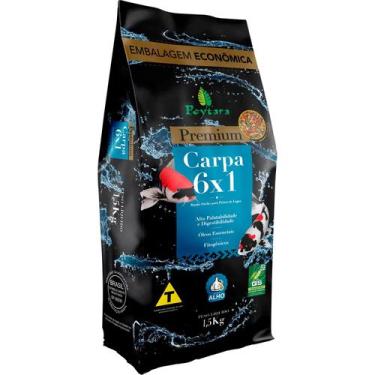 Imagem de Ração Para Peixes Alimento Poytara carpa 6x1 1,5kg