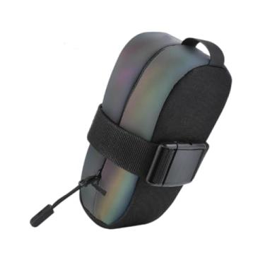 Imagem de UGPLM Wedge Pack Assento Pacote Grande Capacidade Viagem Mountain Bikes Bolsa de Armazenamento Bicicleta Selim Bolsa, Colorido Refletivo