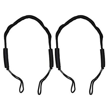 Imagem de SGT KNOTS Corda elástica para docas – Pacote com 2 cordas elásticas para barcos – laços de barco para docas – cordas para barcos e acessórios de jet ski – elástico para amarrar o barco – Preto, Preto, 6 ft 2 packs