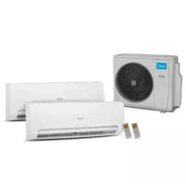 Imagem de Ar Condicionado MultiSplit HW Inverter 18.000 BTU (1x9.000 + 1x12.000) Quente Frio 220V 42AGMSB09M5