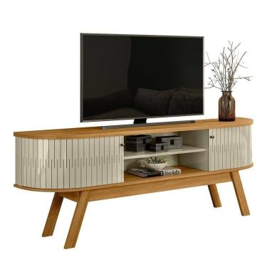 Imagem de Rack Bancada Valência Cumaru/opala Para Até 75” - Madetec