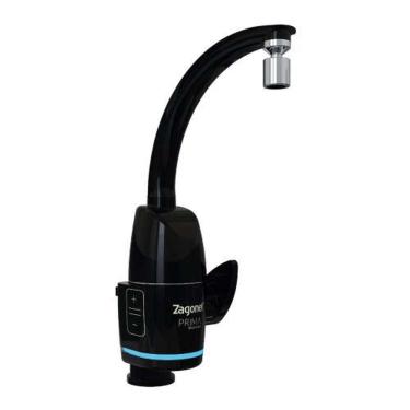 Imagem de Torneira Eletrônica Prima 127v Preta 5500w - Zagonel Touch 2 Em 1 Banca E Mesa