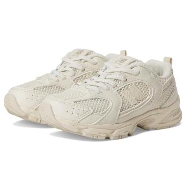 Imagem de New Balance Tênis infantil unissex 530 V1 com gancho e laço, Linho/pedra árida, 12.5 Little Kid
