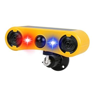 Imagem de EVGATSAUTO Detector de Alarme do Sensor de Movimento Infravermelho Solar Com 13 Sons de 129db Alarme de Luz de Som de Alto -falante para Fazenda para o Pomeiro de Celeiro