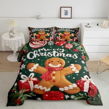 Imagem de Castle Fairy Conjunto de edredom masculino de gengibre para meninos e meninas, decoração de quarto de adolescentes, presente de Natal, roupa de cama macia de microfibra
