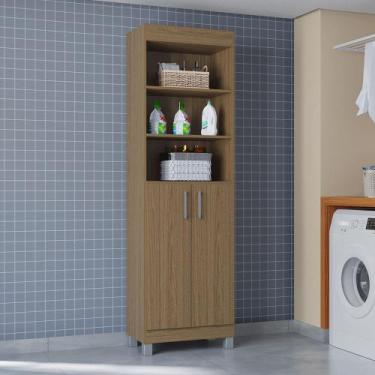 Imagem de Armário Multiuso Versati Carvalho 2 Portas Design Moderno p Escritório