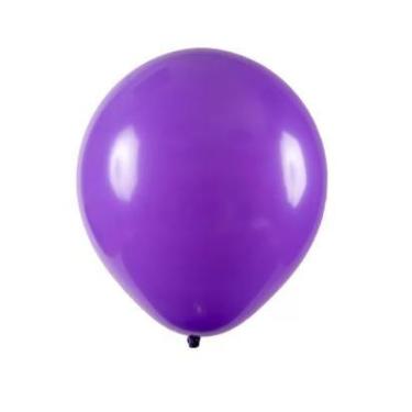 Imagem de BALÃO REDONDO LISO- ART-LATEX Nº 09-  ROXO - Pacote com 50 unidades - 