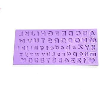 Imagem de F1506 molde de silicone alfabeto confeitaria biscuit - confeitaria dos