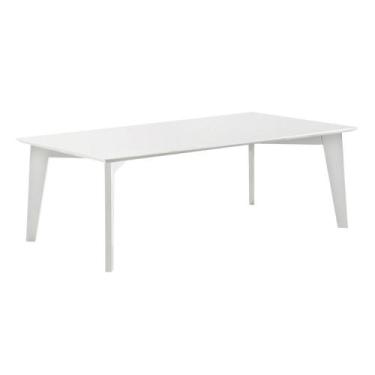 Imagem de Mesa de Jantar Lisboa Univ Retangular 180 cm Tampo de Madeira com Vidr