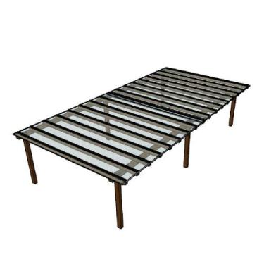 Imagem de Cobertura Policarbonato Alveolar 8,00m x 4,00m - Cristal 4mm - RM Poli