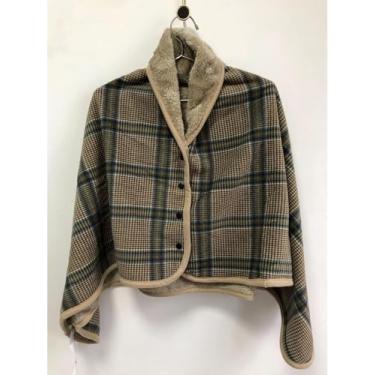 Imagem de Ponchos De Cadeira De Rodas Quentes Com Capuz Casacos Sem Mangas Para Adultos, Cobertor De Cadeira De Rodas De Inverno Capa De Aquecimento Cobertor De Lazer Multiuso Capa De Flanela Macia G, G