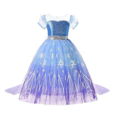 Imagem de Fantasia De Princesa Para Meninas, Vestido De Halloween Elsa, Anna, Ci