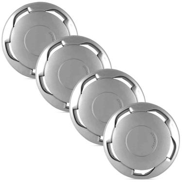 Imagem de Jogo 4 Calota Original Universal Prata Aro 14 Grid