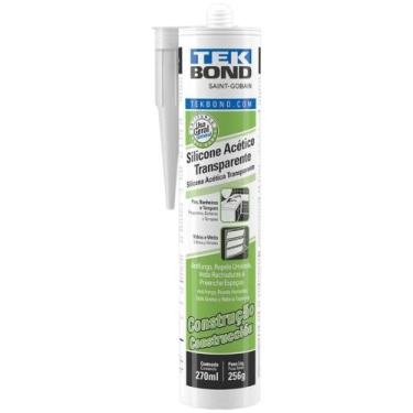 Imagem de Tubo Silicone Acético Transp. Construção 256g/270ml Tekbond