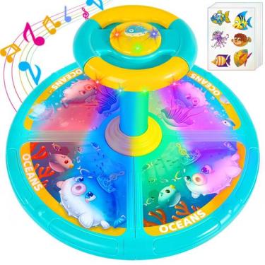 Imagem de Brinquedo Sit and Spin GODELAIF 360 Ocean para crianças de 3 a 4 anos