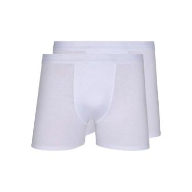 Imagem de Kit com 2 Cuecas Boxer Lupo 784-017, Branco, P