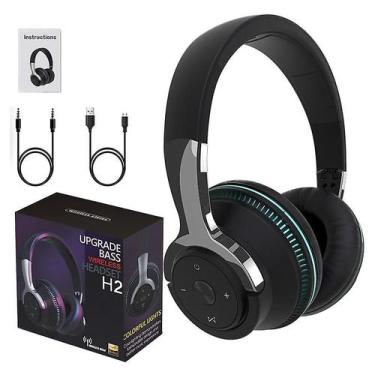 Imagem de Fones de ouvido Bluetooth com redução de ruído montados na cabeça sem 
