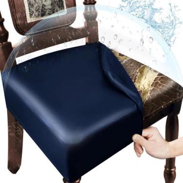 Imagem de Conjunto de 6 capas de assento para cadeiras de sala de jantar em cour