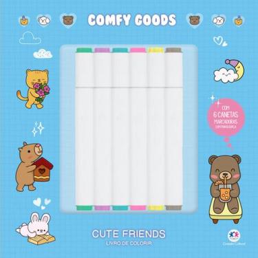 Imagem de Livro - Cute Friends - para colorir
