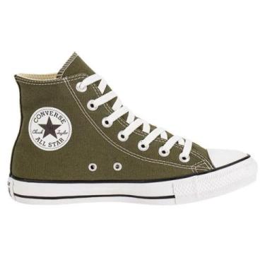 Imagem de Tênis All Star Cano Alto Ct04190003 Chuck Taylor Verde Oliva/Preto, 36