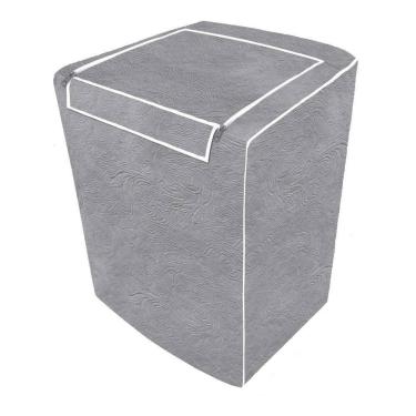 Imagem de 2X Capa Máquina De Lavar Com Zíper Brastemp 15Kg Cor Cinza-E