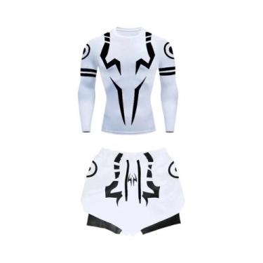Imagem de Conjunto de Fitness Jujutsu Kaisen Masculino - Camisa 3D de Secagem Rá