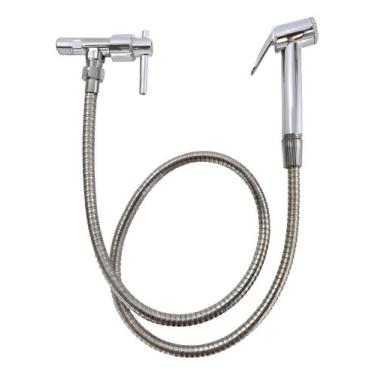 Imagem de Ducha Higiênica Chuveirinho Sanitário Gatilho Banheiro Bidê - Bomvink,