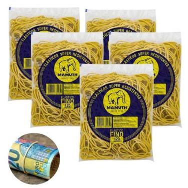 Imagem de Kit 5 Gominha Elastico Organizador Super Resistente 600 Unidades - Elá