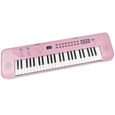 Imagem de RockJam Teclado de piano USB de 49 teclas com aulas e adesivos para palestras