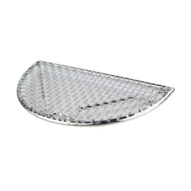 Imagem de Bothyi Rede japonesa semicircular para churrasco, grelha, ferramenta de cozinha, filtro de malha de aço inoxidável para peixes, acampamento, resfriamento, 20cmx10cmx1.5cm