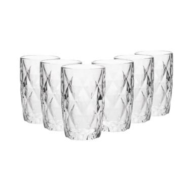 Imagem de LYOR - Conjunto 6 Copos Altos Vidro Diamond 350ml
