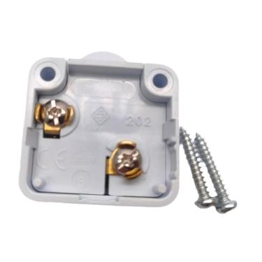 Imagem de KiBcsLic Interruptor de controle de lâmpada de porta de armário, substitui fácil de instalar, compacto para luz de armário, automático para porta de armário de, Branco