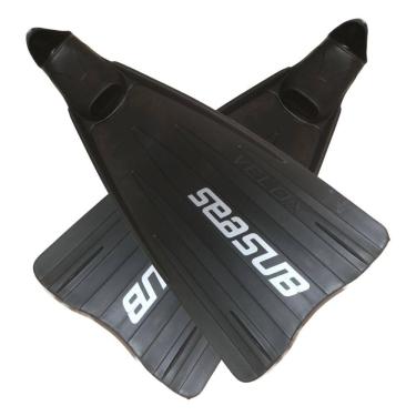 Imagem de Nadadeira Velox Seasub Preta Mergulho Pé Pato Mar Rio Pesca
