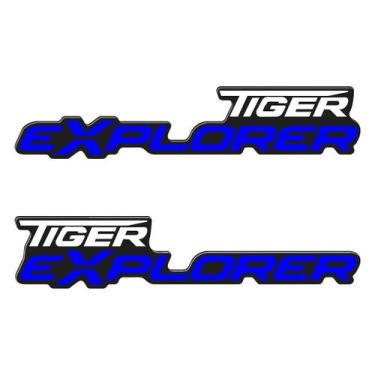 Imagem de Adesivo Protetor Lateral Resinado para Tiger Explorer - Cromo Sign