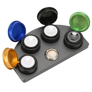 Imagem de Cryfokt 4 Dish de Prato Copo Stand Stand Watch Grease Cup Titular, Assistir Suporte de Copo de óleo ou Relógios Reparador de Reparo, Liga, óleo de Cerâmica Grease Titulares de Copo