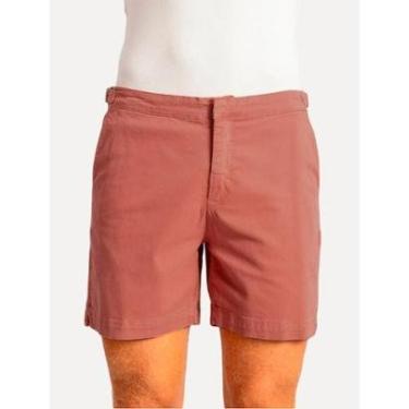 Imagem de Bermuda Sergio K Chino Sarja Elastano Fivela Goiaba-Masculino