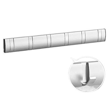 Imagem de Cabide montado na parede ganchos de parede cabide de toalha dobrável instalação sem unhas ganchos de parede cabide de parede suporte de roupas casacos para parede banheiro cabideiro montado na parede