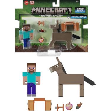 Imagem de Minecaft - Steve e Burro MATTEL