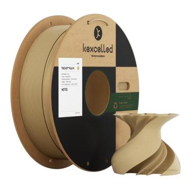 Imagem de Filamento de impressora 3D KEXCELLED Matte PLA 1,75 mm Kraft Brown