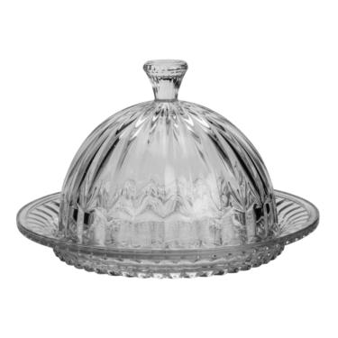 Imagem de Queijeira de Cristal Com Tampa Renaissance Transparente 20x13cm Lyor