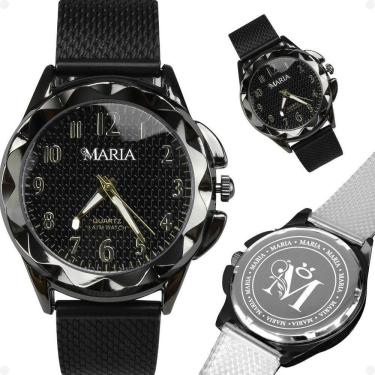 Imagem de Relogio Pulso Feminino Silicone Elegância Premium Preto