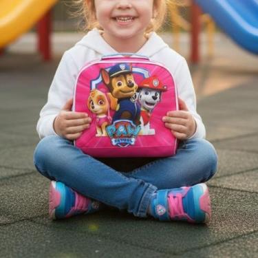 Imagem de Lancheira Térmica Infantil Patrulha Canina Rosa - SM, Rosa