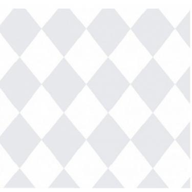 Imagem de Papel de Parede Treboli Losangos Cinzas 5863 - Rolo: 10m x 0,53m
