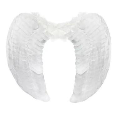 Imagem de Asa De Anjo Infantil Branca 45x35 Cm Fantasia de Cupido Querubim