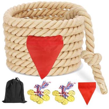 Imagem de Tug of War Rope CWLAKON Outdoor Yard Games 12m para crianças e adultos