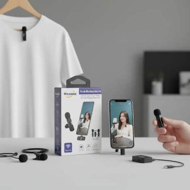 Imagem de Microfone Lapela Sem Fio Atomo Celular Android Tipo C