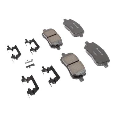 Imagem de ACDelco Professional 17D956CHF1 Kit de pastilhas de freio a disco frontal de cerâmica com clipes