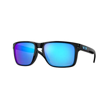 Imagem de Oakley Pacote de óculos de sol OO9417: OO 9417 HOLBROOK XL 941703 Kit de acessórios de coleira preta polida e preta grande